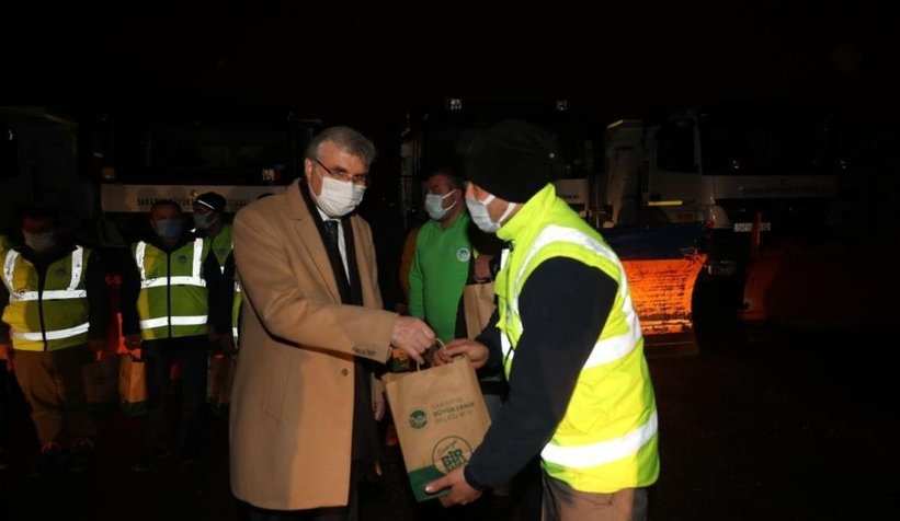 Yüce’den polis, itfaiye, 112 ve zabıtaya kandil ziyareti
