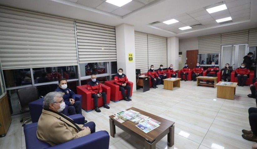 Yüce’den polis, itfaiye, 112 ve zabıtaya kandil ziyareti