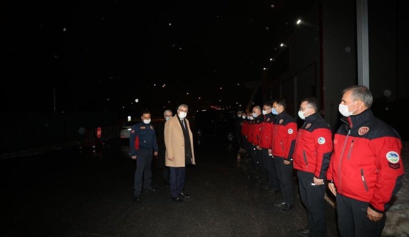 Yüce’den polis, itfaiye, 112 ve zabıtaya kandil ziyareti