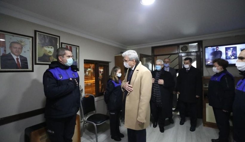 Yüce’den polis, itfaiye, 112 ve zabıtaya kandil ziyareti