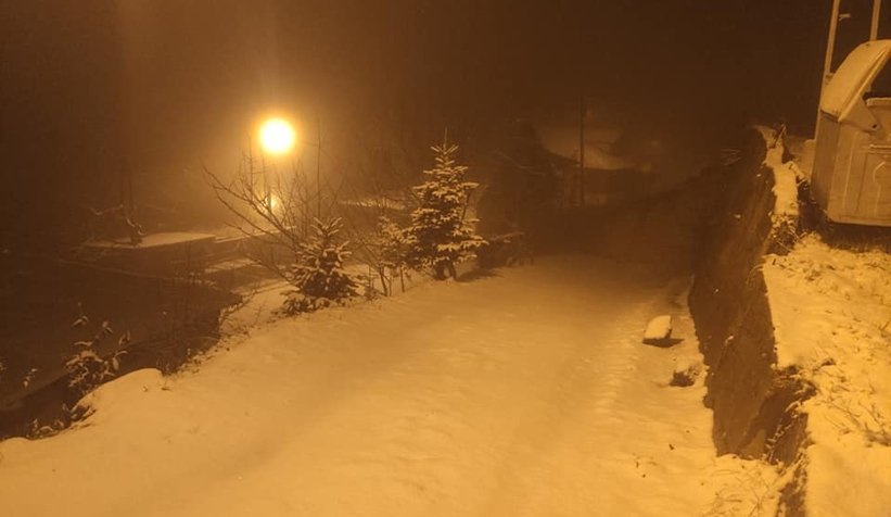 Yükseklerde kar başladı