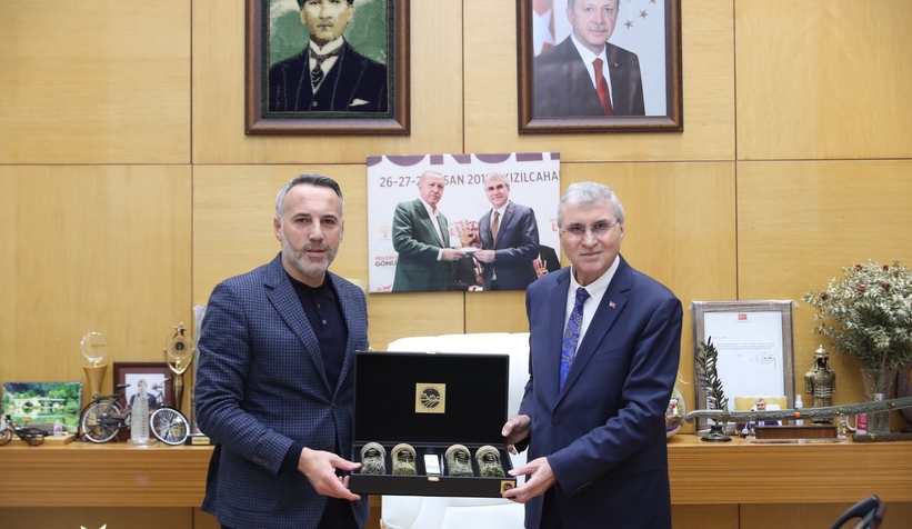 Yunus Teverden Ekrem Yüceye ziyaret