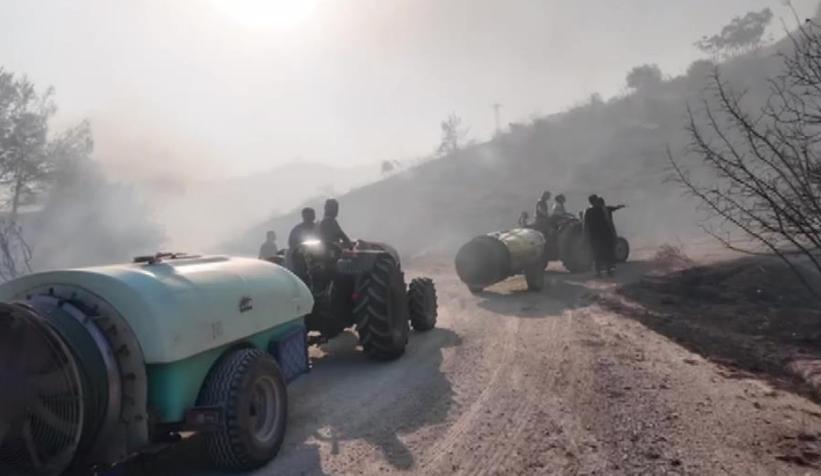 Yürekler ağza geldi, yangın cephanelik bölgesine sıçradı