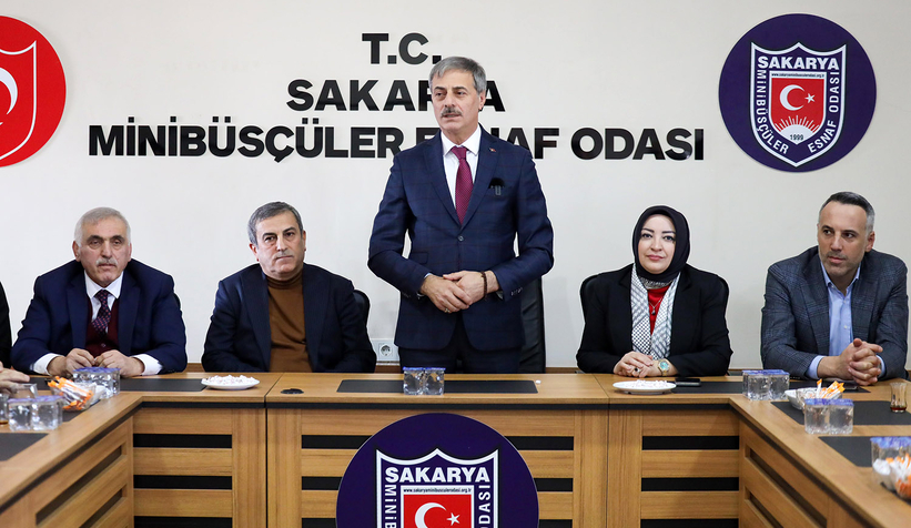 Yusuf Alemdar Minibüsçüler Odası’nda konuştu