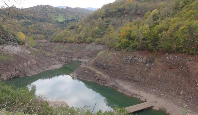 Yuvacık Barajında korkutan seviye