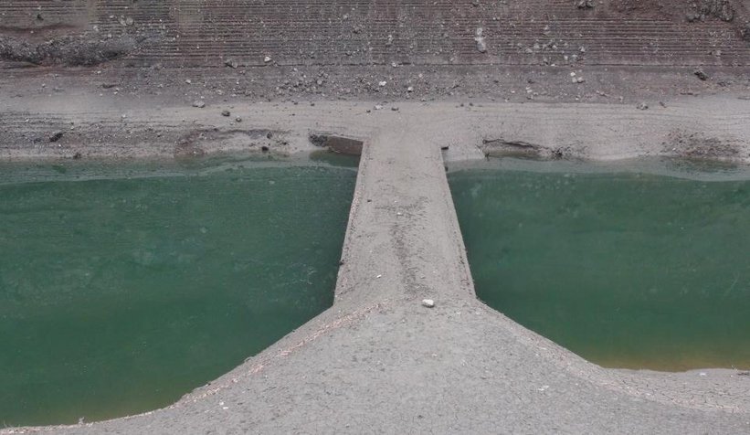 Yuvacık Barajında korkutan seviye