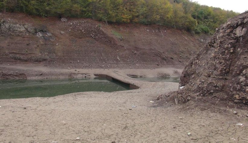 Yuvacık Barajında korkutan seviye