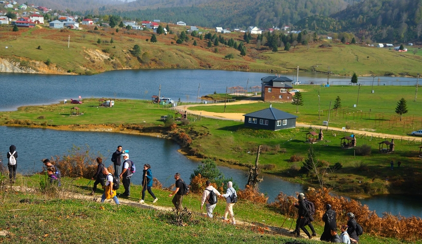 Zorlu parkurda sonbaharın tonlarını deneyimlediler