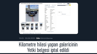 Galericinin kilometre oyunu; Belgesi iptal edildi