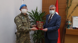 Garnizon Komutanı'ndan Yüce'ye ziyaret