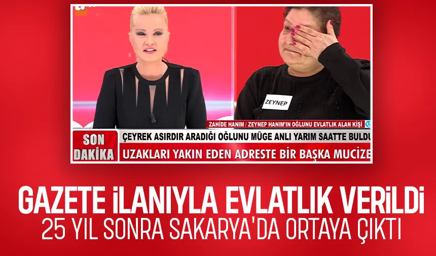 Gazete ilanıyla evlatlık verilen oğlunu 25 yıl sonra buldu