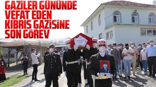 Gaziler Gününde vefat eden Kıbrıs Gazisine son görev