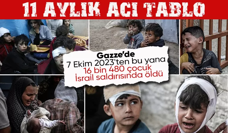 Gazze'de 11 aylık acı tablo 16 bin 480 çocuk İsrail saldırısında öldü