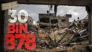 Gazze'de can kaybı 30 bin 878'e yükseldi