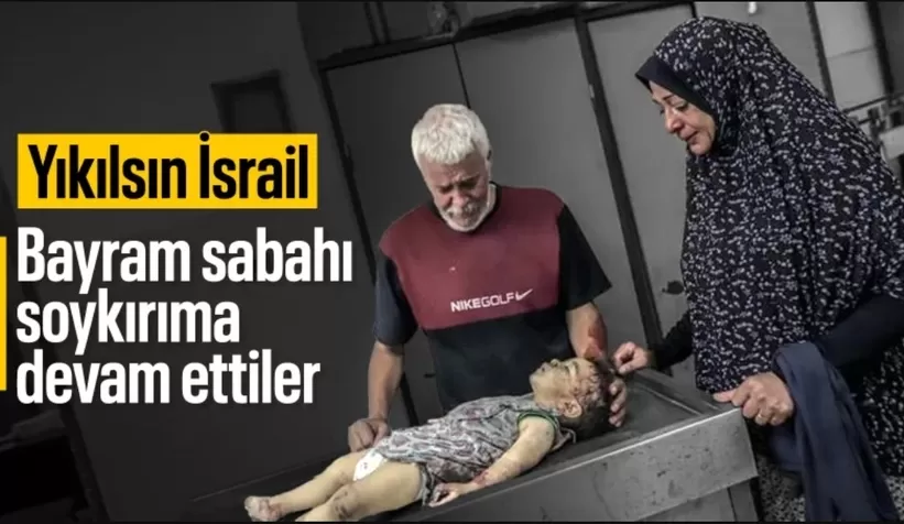 Gazze'de İsrail bayram sabahında da saldırdı