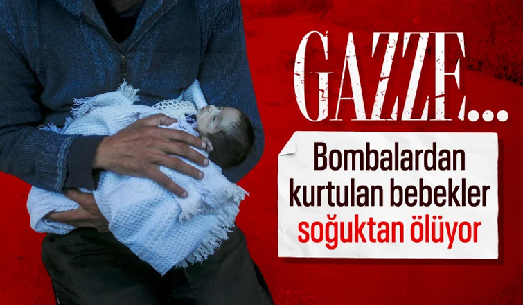 Gazze'de soğuktan donarak ölen bebek sayısı 7'ye yükseldi