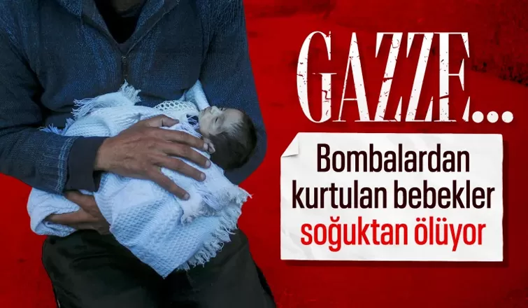 Gazze'de soğuktan donarak ölen bebek sayısı 7'ye yükseldi