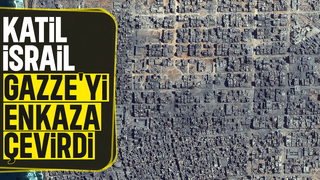 Gazze'deki yıkım uydu fotoğraflarında