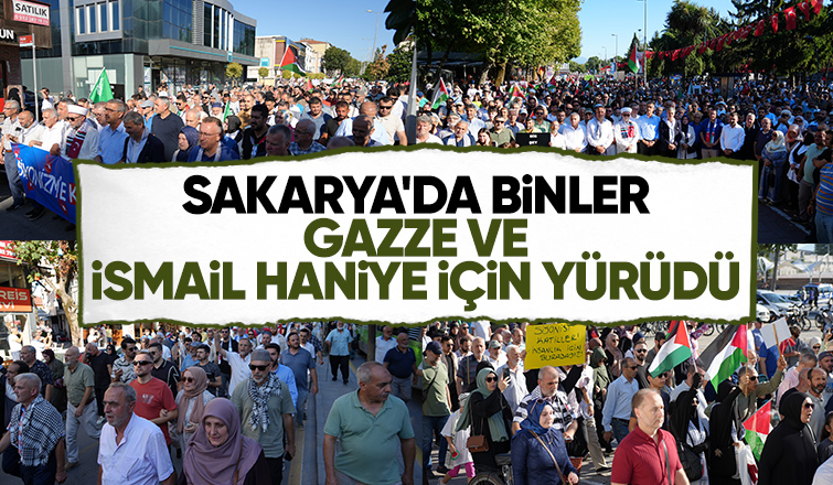 Gazze ve İsmail Haniye için yürüdüler