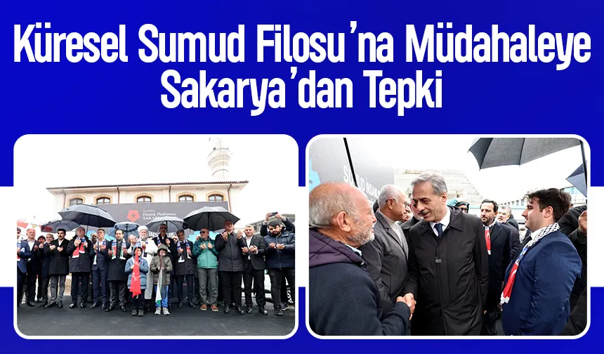 Gazze’ye Yardım Filosuna müdahale Sakarya'da protesto edildi