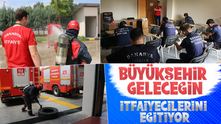 Geleceğin itfaiyecilerini eğitiyorlar 