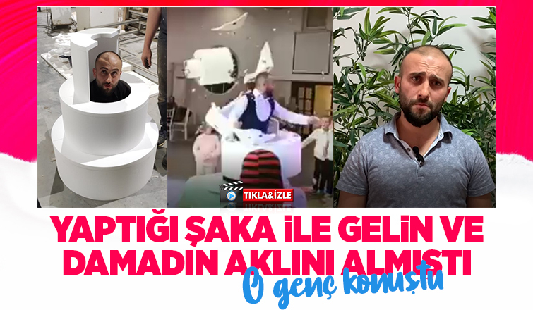 Gelin ve damada yaptığı şaka olay olmuştu; O genç konuştu