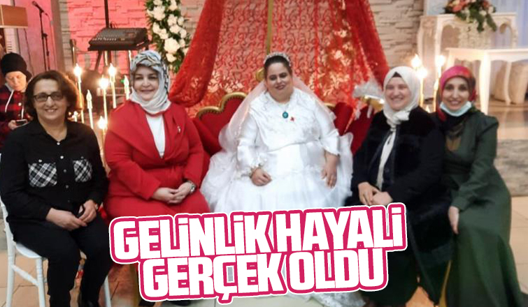 Gelinlik hayali gerçek oldu