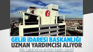 Gelir İdaresi Sakarya'da uzman yardımcısı alacak