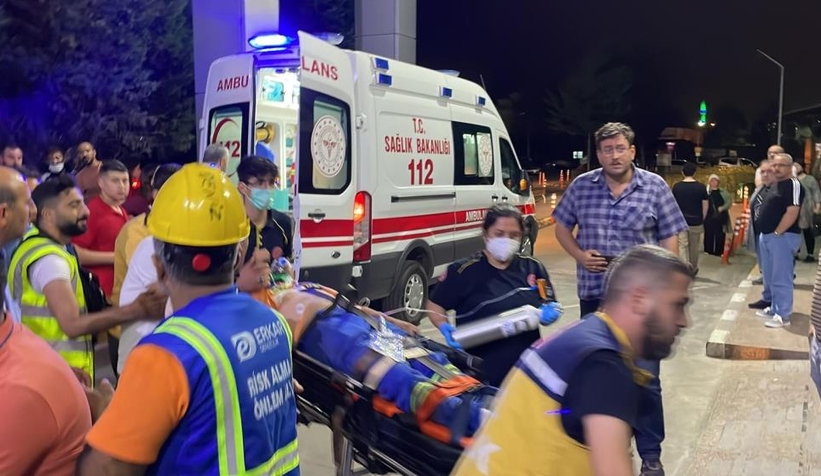 Gemide 5 metre yükseklikten ambara düştü