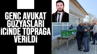 Genç avukata acı veda
