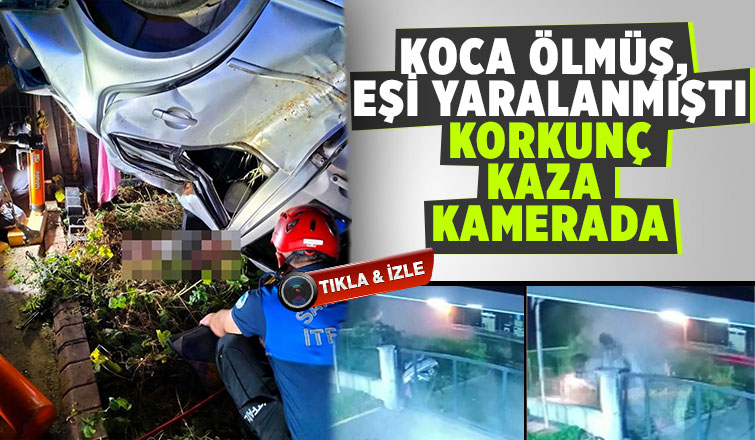 Genç çifti ayıran feci kaza kamerada