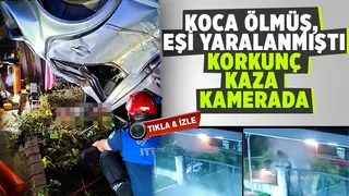 Genç çifti ayıran feci kaza kamerada