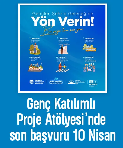 Genç Katılımlı Proje Atölyesi’nde son başvuru 10 Nisan