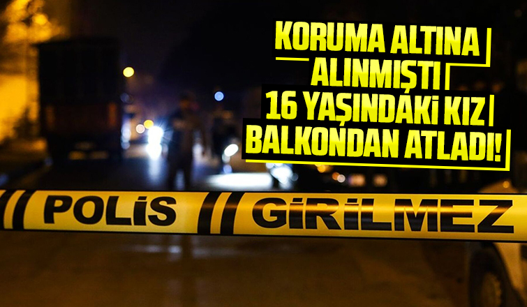 Genç kız balkondan atladı