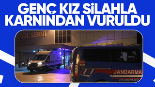 Genç kız silahla vuruldu