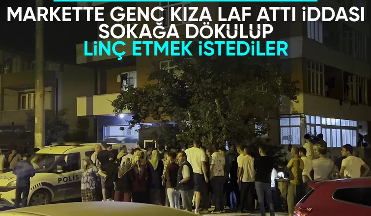 Genç kıza laf attı iddiası ilçeyi karıştırdı