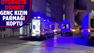 Genç kızın parmağı koptu