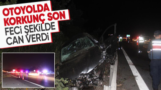 Genç sürücü feci şekilde öldü