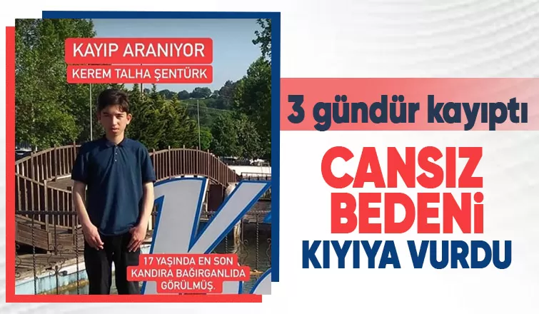 Gencin cansız bedeni karaya vurdu