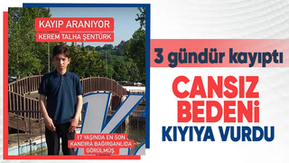 Gencin cansız bedeni karaya vurdu