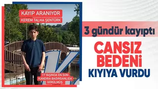 Gencin cansız bedeni karaya vurdu