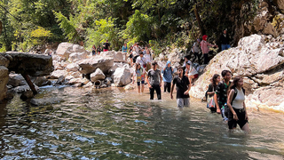 Gençler Maden Deresi’nde keyifli bir yolculuğa çıktı