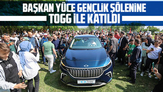 Gençlik şölenine TOGG ile gelen Yüce’den gençlere: Size çok güveniyoruz