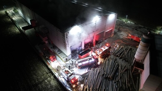 Geri dönüşüm fabrikasında yangın