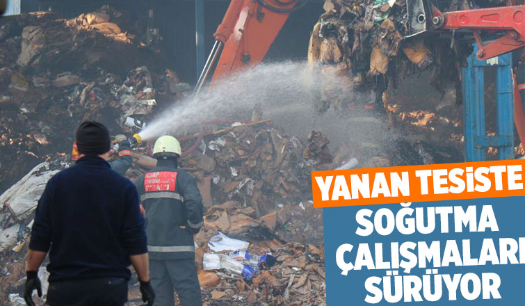 Geri dönüşüm tesisindeki yangının hasarın boyutu gün yüzüne çıktı