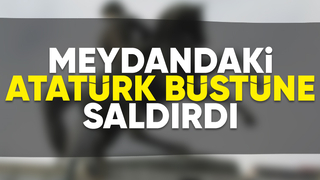 Geyve'de Atatürk Büstüne saldırı