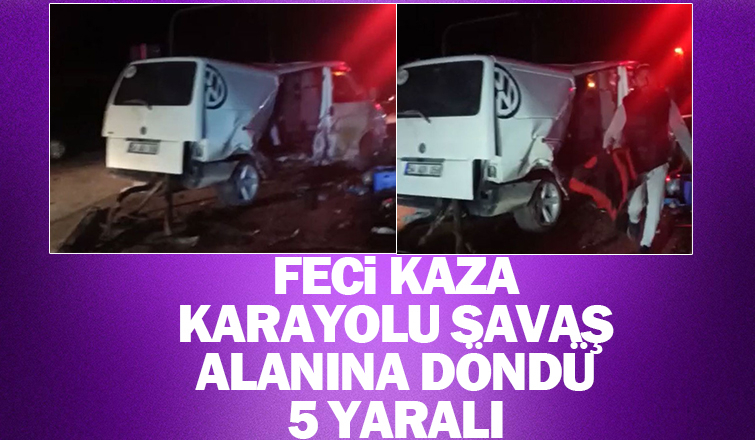 Geyve'de feci kaza: 5 yaralı