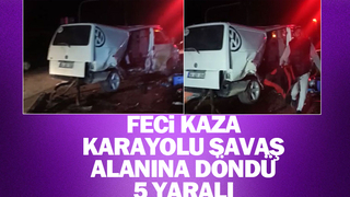 Geyve'de feci kaza: 5 yaralı