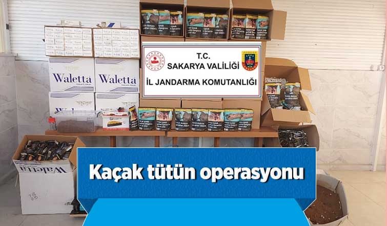 Geyve'de kaçakçılık operasyonu