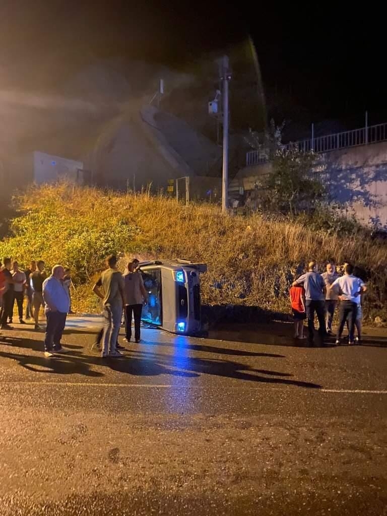 Geyve'de korkutan kaza